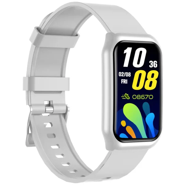 Green Lion Ultra Slim Track Fit Smart Watch - Silver