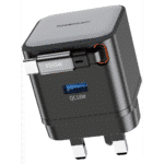 Powerology Dual Output 35W Retractable - PWC032 Black - Image 3