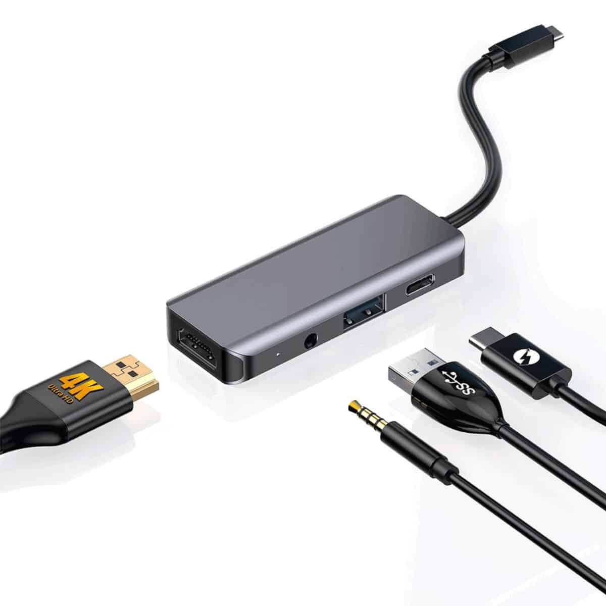Porodo 4-in-1 4K HDMI USB-C - Image 2