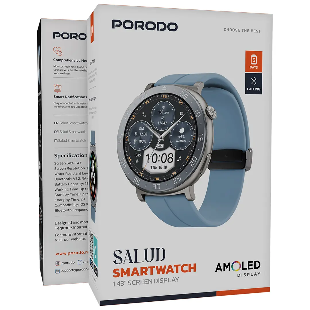 Porodo20Salud20Smart20Watch201_20251102_2134 Porodo Salud Smart Watch - Blue - Image 1